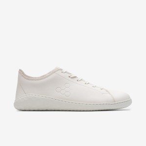 Men's Vivobarefoot Geo Court Iii Lifestyle Shoes White | 2153470-XT