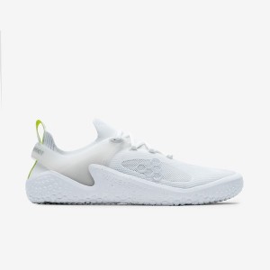 Women's Vivobarefoot Bright White-grey Road Running Shoes White | 7309861-ZU