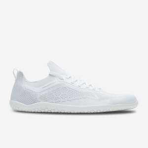 Women's Vivobarefoot Primus Lite Knit Lifestyle Shoes White | 6785104-SY